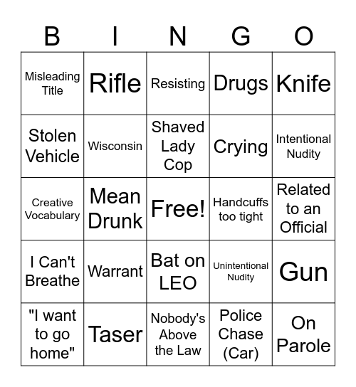 Midwest Safety Bingo Card