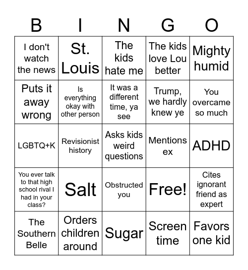 GK 2025 Bingo Card