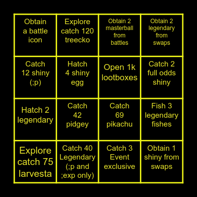 CLAN WARS-03 Bingo Card