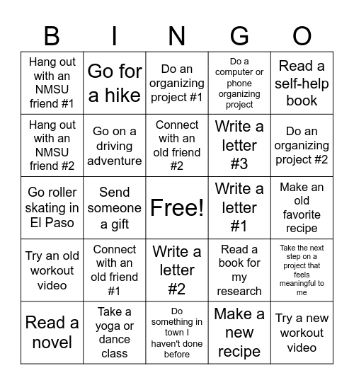 Summer Bingo - May 2025 Bingo Card
