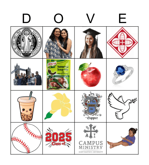 DOVE MARIE BINGO Card