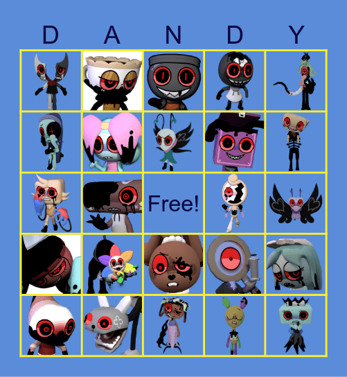 Dandys world bingo Card