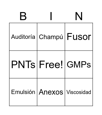 SEQC Party Bingo Card