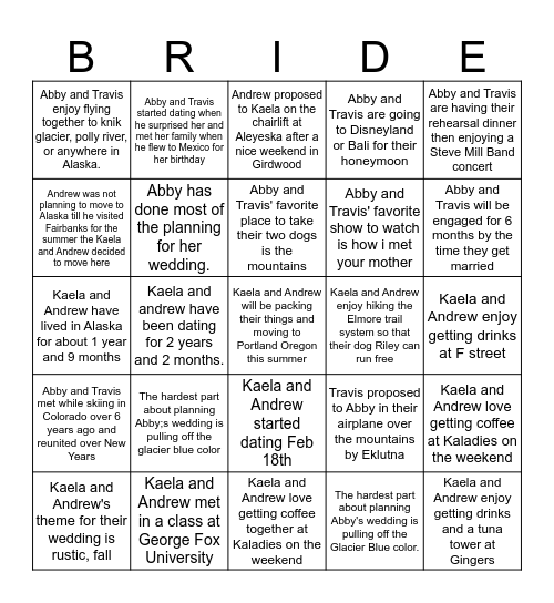 Bingo Card