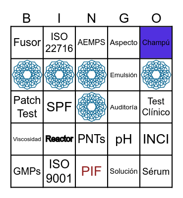 SEQC Party Bingo Card