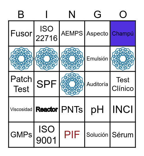 SEQC Party Bingo Card