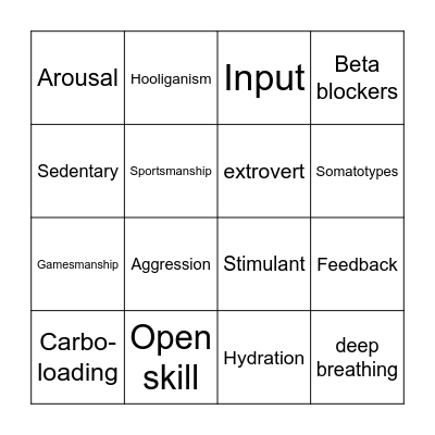 Paper 2Bingo Card