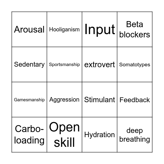 Paper 2Bingo Card