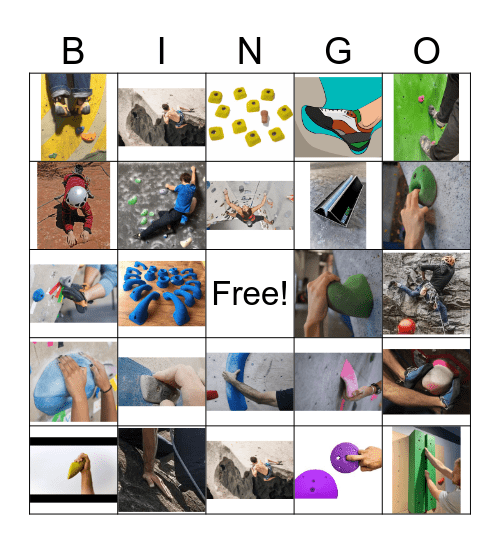 Climbing bingo Card