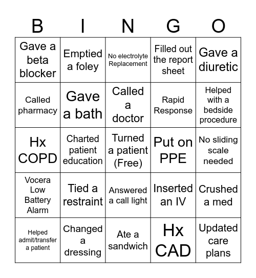 BINGO DAY 3 :) Bingo Card