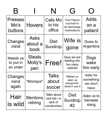 DLS Bingo Card