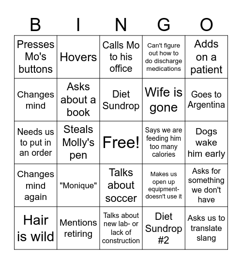 DLS Bingo Card