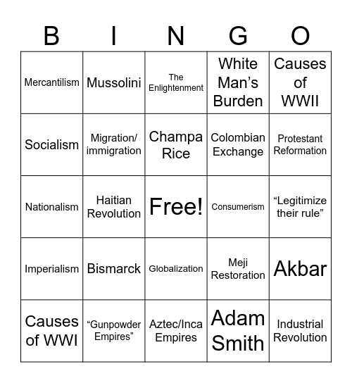 APMoWo 2025 Bingo Card