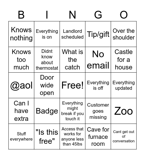 Audit Bingo Card