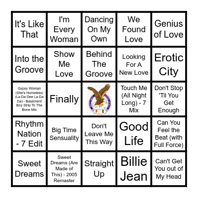 DANCE PARTY Bingo Card