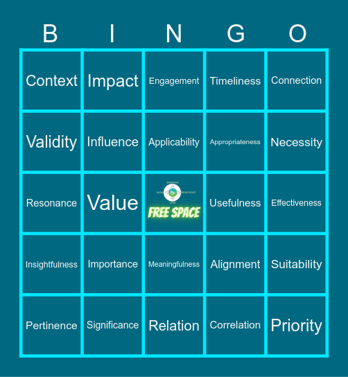 Relevance Bingo Card