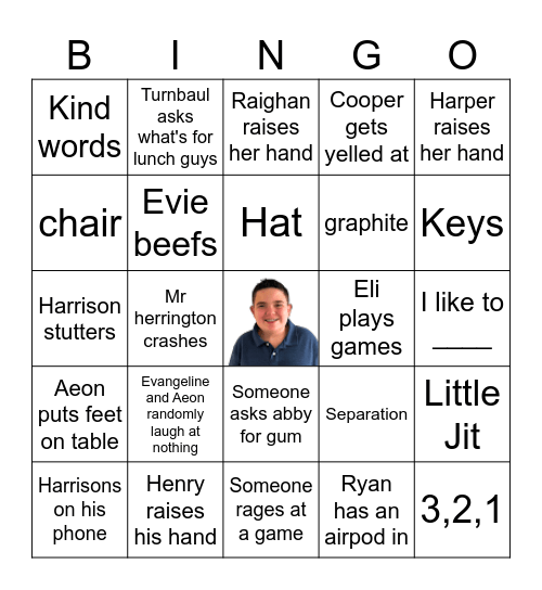 Invictus Bingo Card