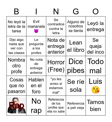TIIS 2.0 Bingo Card