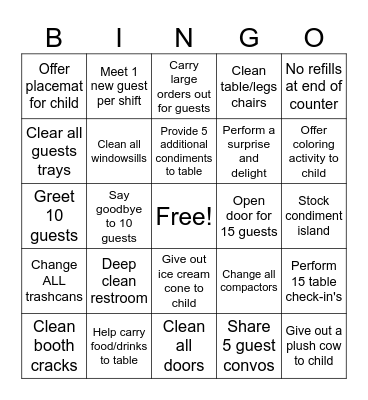 Chesterfield Plaza BINGO Card