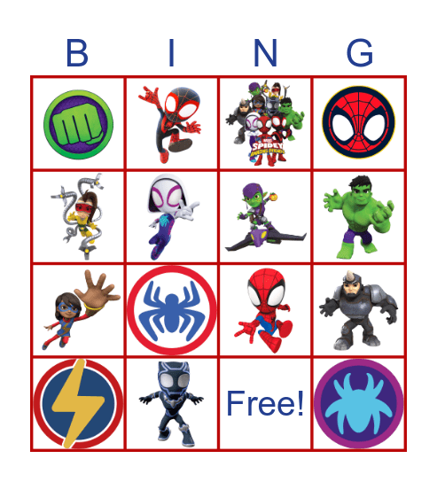 Happy Spidey Birthday Lexi! Bingo Card