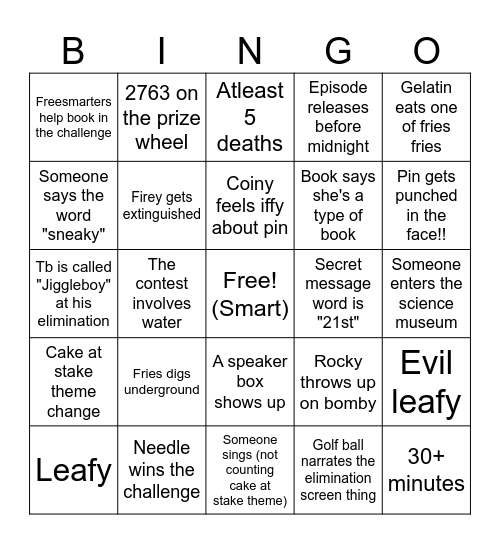 The beefydieA 19 Bingo Card