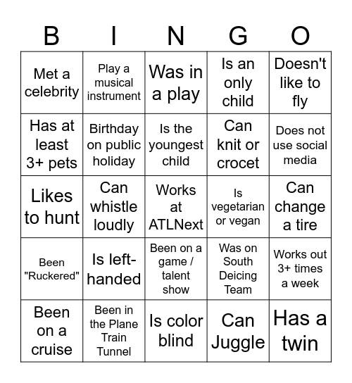 ACMP Bingo Card