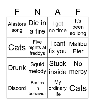 TLT BINGO Card