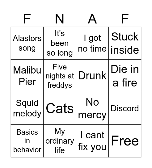 TLT BINGO Card