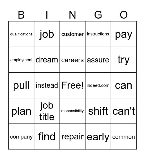 5/9/25 Bingo Card