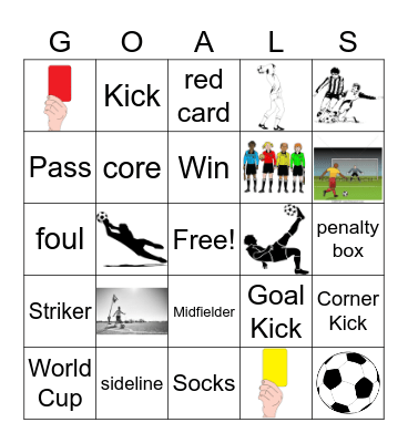 SOCCER!!! Bingo Card