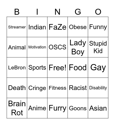 IG Reels Bingo Card