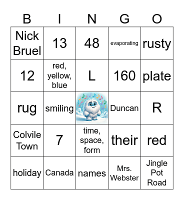 Everything Bingo Card