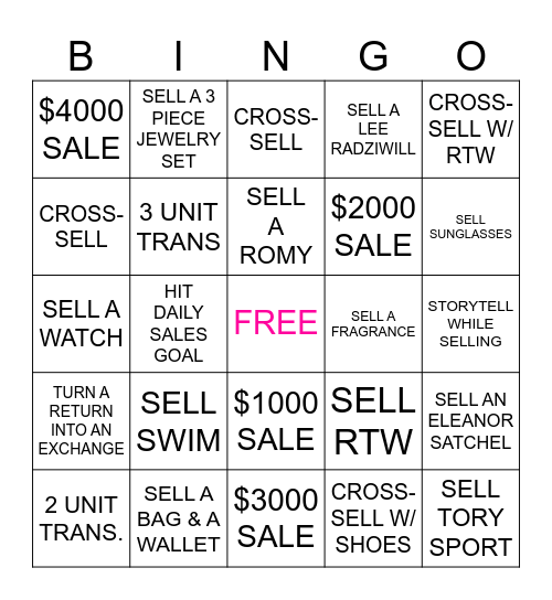 MOTHER'S DAY BINGO Card