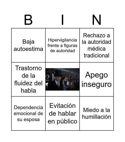 Bingo clasificatorio Bingo Card