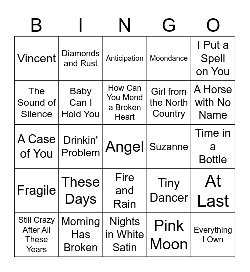 Coffee & Contemplation Bingo Card