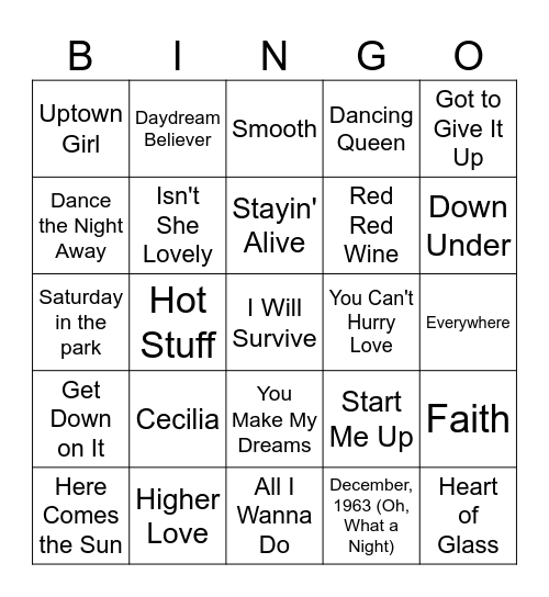 Start of Summer! Bingo Card