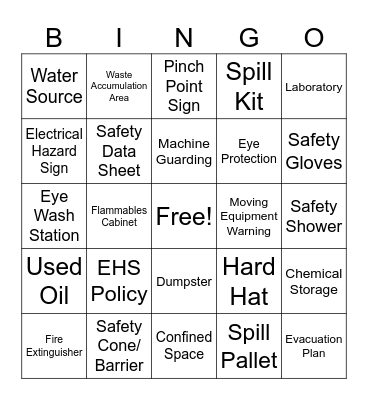 Invista Houston Bingo Card