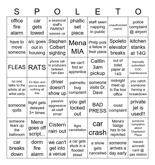 SPOBINGO Card