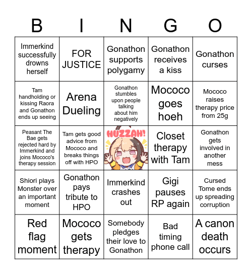 Enreco Bingo Day 6 Bingo Card