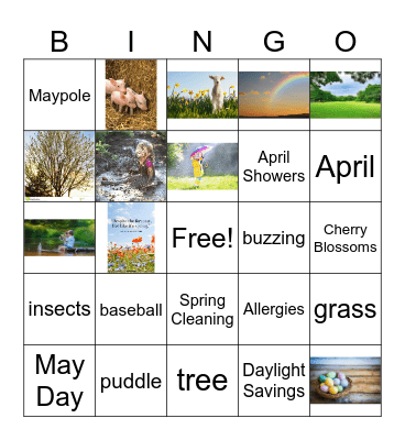 Spring Bingo Card