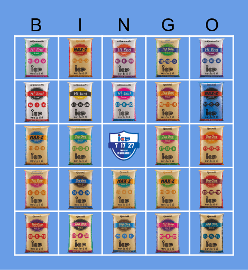 TOPONE Bingo Card
