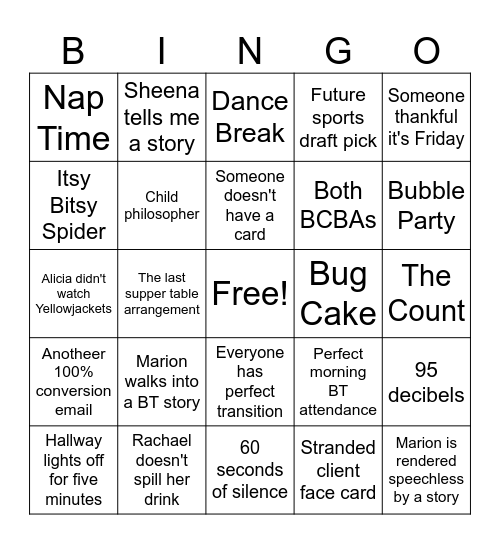 AST Bingo :) Bingo Card