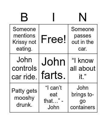 Mothers Day Bingo Card