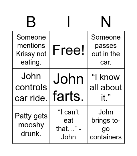Mothers Day Bingo Card