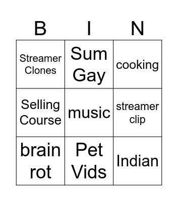 REEL BINGO Card