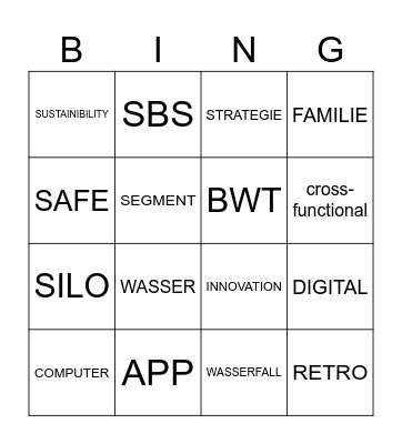 BSC Bingo Card
