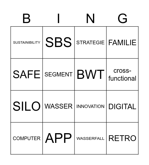 BSC Bingo Card