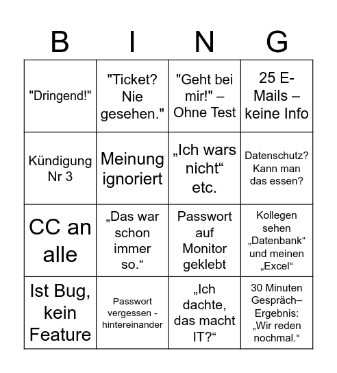 2025 Bingo Card