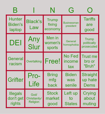 MY DOODE BINGO Card