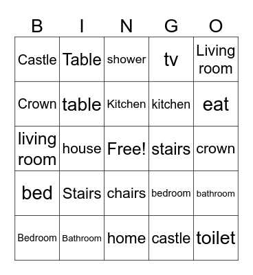 BINGO BINGO BINGO Card